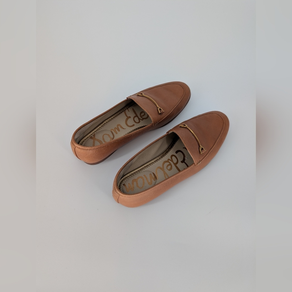 Sam Edelman Luce Horsebit Loafer Flats | Size 9.5 | Tan Cognac Leather - Picture 6 of 16